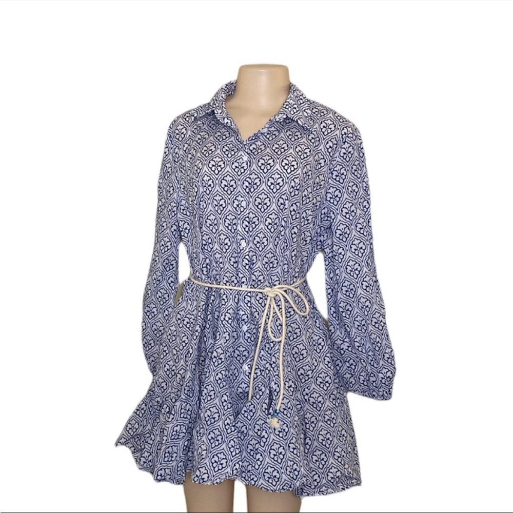 Zara Mini Blue Dress